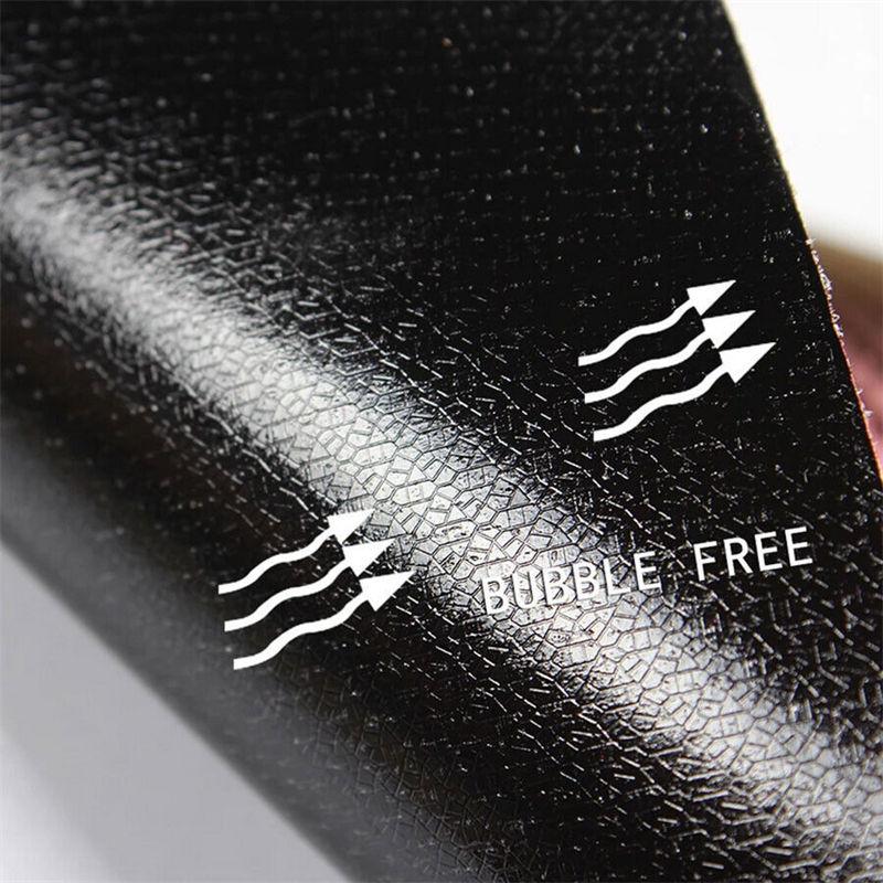 3D Car Interior Accessories Panel Chameleon Carbon Fiber Vinyl Wrap DIY Sticker Purple Green GZW