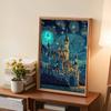 Full Round Diamond Painting The Psychedelic Castle Art Rhinestone Picture Mosaic DIY 5D Cross Stitch Embroidery Home Decoration