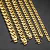 22mm Iced Out Cuban Link Chain Necklace 18K Gold Plated Solid Copper Miami Hip Hop Jewelry With Certificate