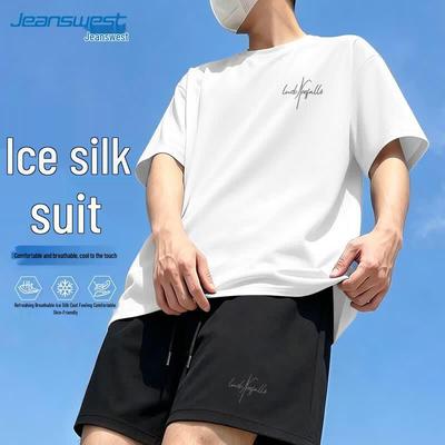 Jeanswest Erkek Buz İpeği Tişört ve Şort Takımı