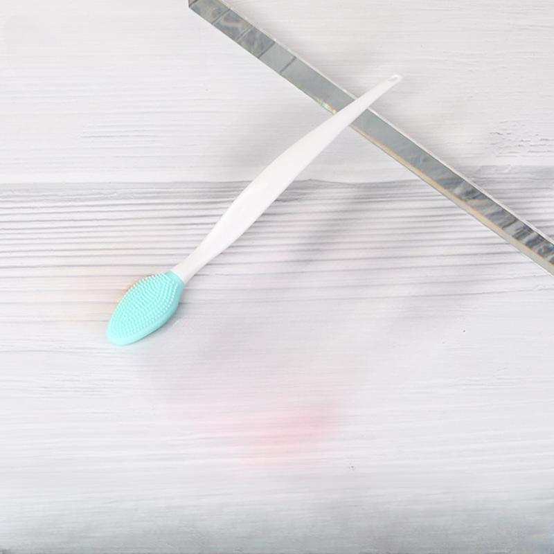 

Уход за кожей, отшелушивающий пилинг для губ, очищающий скраб для лица, щеточка для очистки носа, удаление черных точек, силиконовый двусторонний инструмент для ухода за кожей