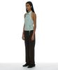 PARTIMENTO WOMEN Frill Trim Halterneck Shirt_Light Green