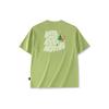 Anta Fruit Print Letter Round Neck Pullover Short Sleeve T-Shirt Women Tops Creek-Green 962328126-4