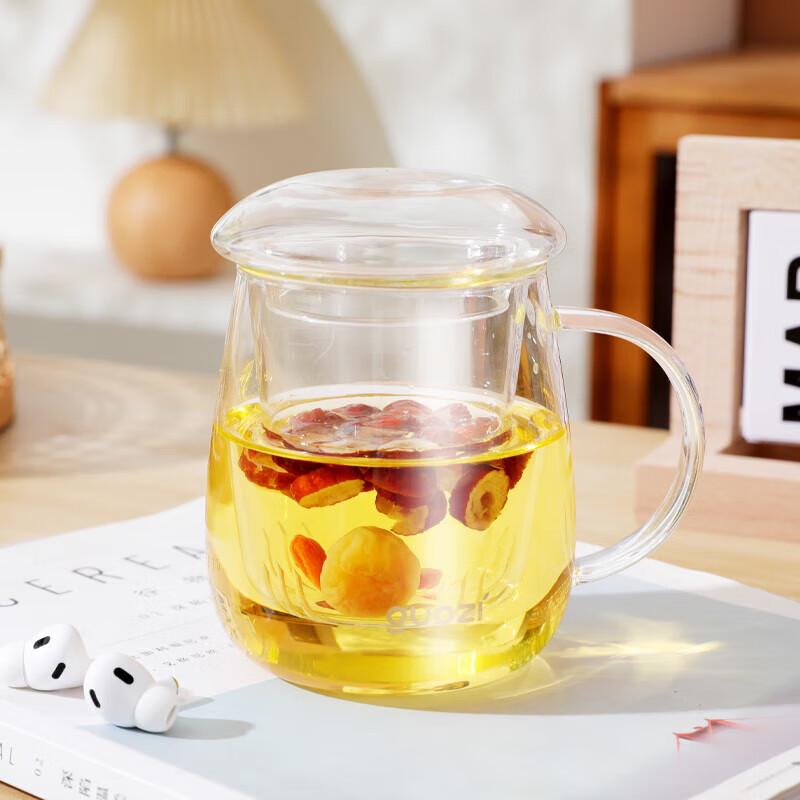 Goz GZ-S75 Heat-Resistant Mushroom Glass Tea Cup (2-Pack)