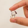 2 Pcs Mini Dog Figurines, Tiny Resin Puppy Figures, Cute Miniature Animal Statues for Desktop, Car Decoration, Micro Landscape, Dollhouse Accessory