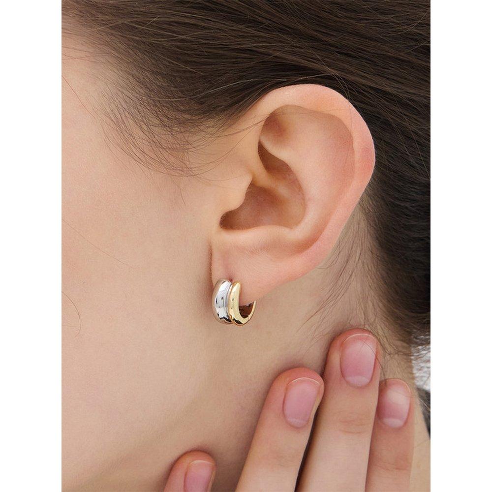 Champagne Full Moon Silver (C) Duo Earrings Hl2E55219C9Xxx