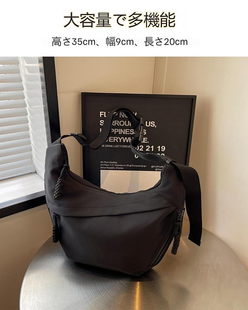 Ruenfon Shoulder Crossbody Large Perfect for and Business Popular and Stylish Bag, Bag, Capacity, Waterproof, Water-Resistant Zipper, Lightweight,