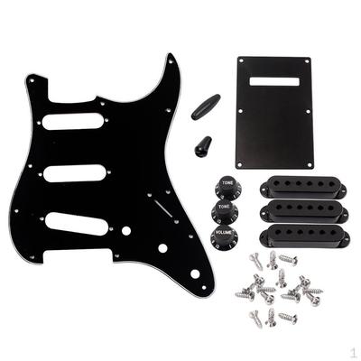 Set SSS Pickguard W/ Pickup Covers 48/50/52mm Switch ST Guitar