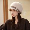 Autumn and Winter Hat Women's Sequined Warm Equestrian Hat Fashion Casual Basin Hat Cold Protection Ear Hat