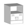 Nightstands 2 Pcs. Pink 34.5 X 39 X 44 Cm Steel