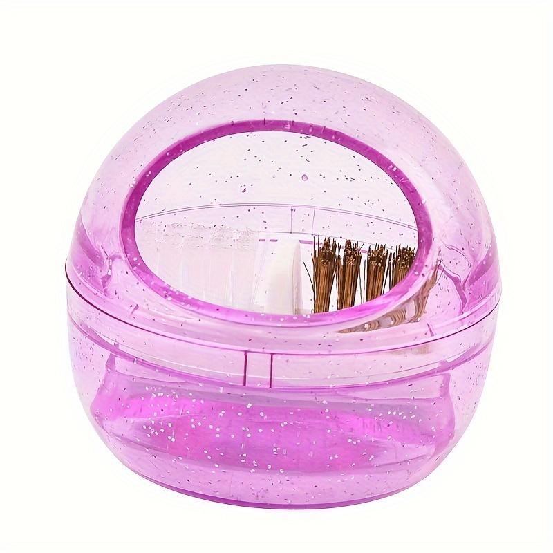 

1 шт. Керамический кейс для чистки сверл с крышкой, Двойные нейлоновые щеточные головки для стальных и керамических сверл, Щетка для чистки сверл