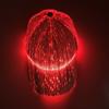 Boné de Pato com Fibra Óptica LED Fashion Não Tóxico Boné de Basebol Brilhante Boné Hip-Hop Brilhante Para Bar Festas de Salto Adereços para Gravação de Vídeo