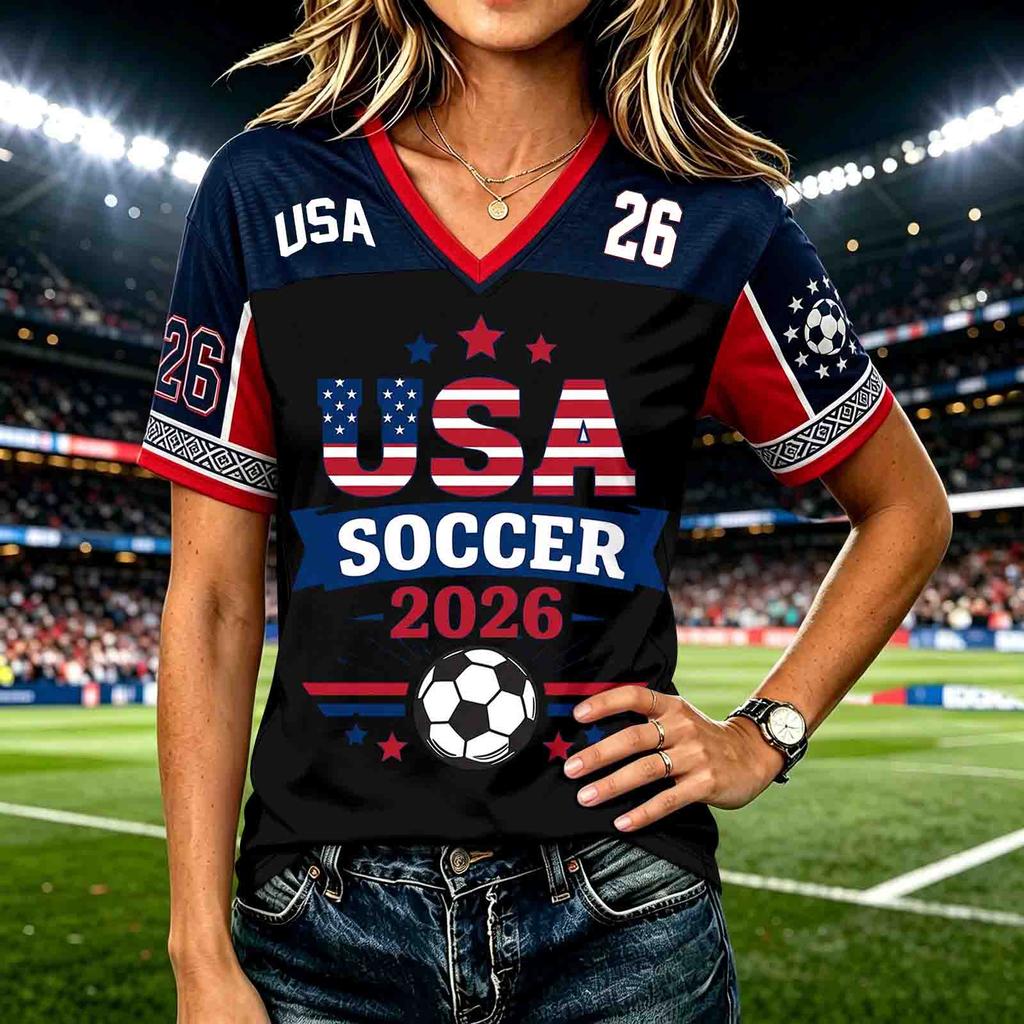 Women's Casual Letter Print Short Sleeve T-Shirt for Everyday Wear
