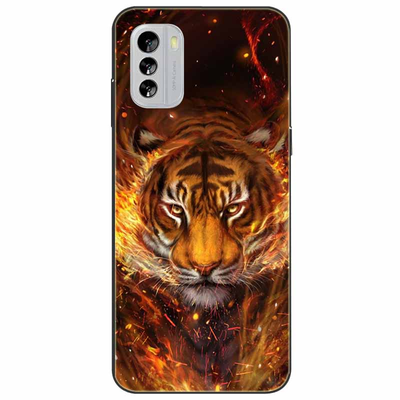 For Nokia G21 Case G11 Capa Silicone Cool Cats Tiger TPU Bumper Protector Soft Black Covers for Nokia G 11 NokiaG21 G 21 Fashion