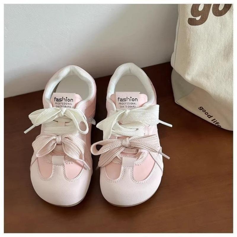 College Style Casual Little White Shoes Women's Spring and Autumn New Fashion Versatile Puff Shoes Student Sports Shoes