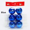 6 Stück/Los 6cm/2,4 Zoll Weihnachtsbaum Dekoration Farbe Hohlkugeln Schmuck Hängende Kugeln Für Haus Bar Party Dekoration