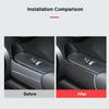 2PCS Car Interior Carbon Fiber Style Door Handle Cover Trim Sticker Decals for Mini Cooper F56 JCW Modification Accessories