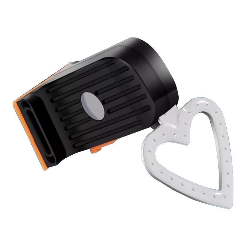 Heart ShapeLED Bike Light USB Rechargeable Bicycle Rear Light Waterproof MTB Tail light 5 Mode Cycling Night Safety Warning Lamp