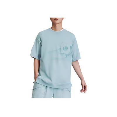 Li Ning X Jackie Chan Samenwerking Kung Fu Serie Casual Losse Effen Kleur Drop Shoulder Korte Mouw T-Shirt Unisex T-Shirts AHSU193-2
