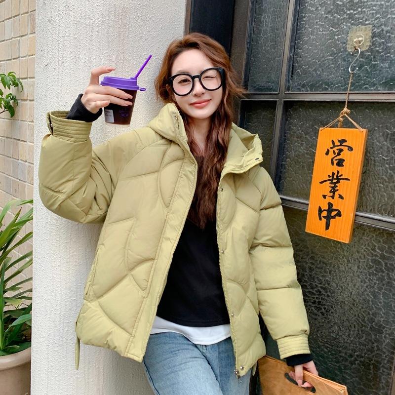 New down cotton clothes women's loose warm oversize thickened coat versatile fashion bread clothes