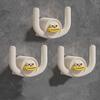 3Pieces Sturdy Without Punch Bathroom Hanging Hook Plastic Materials Portable Accessory for Extra Storage in Kitchens