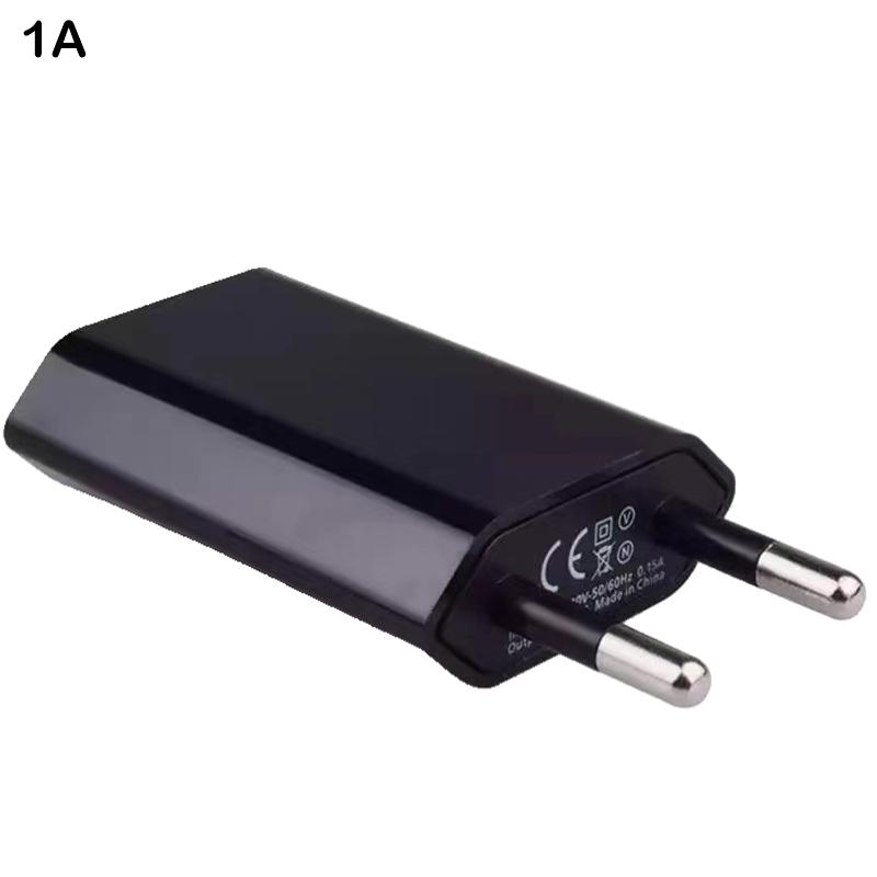 EU Standard Wall Charger Fast Charging Mobile Phone Charge Adapter With Dual Round Plugs Potable USB Port Quick Charger Socket