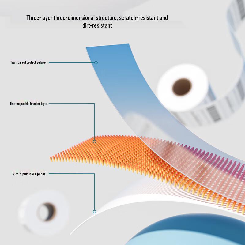 Deli Rhine Long-Lasting Thermal Label Paper
