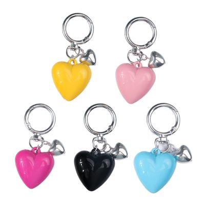 Fashionable Heart Key Chain Accessory Elegant Heart Key Rings Bag Decoration Alloy Keychain Jewelry for Bag Car Key