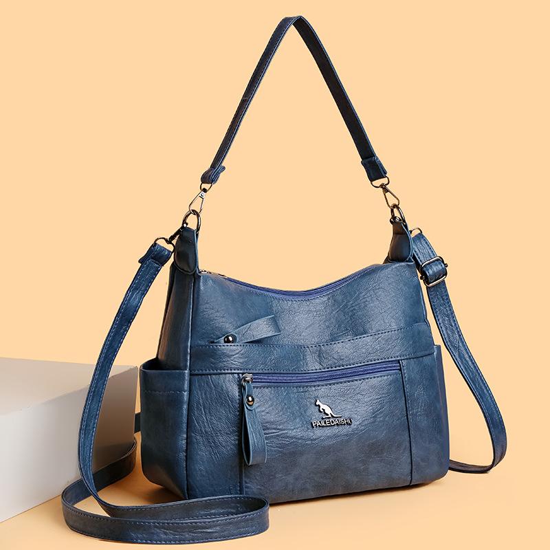 Damska torba dla matki w średnim wieku, torba typu crossbody, torba pod pachami, duża pojemność, torba na ramię