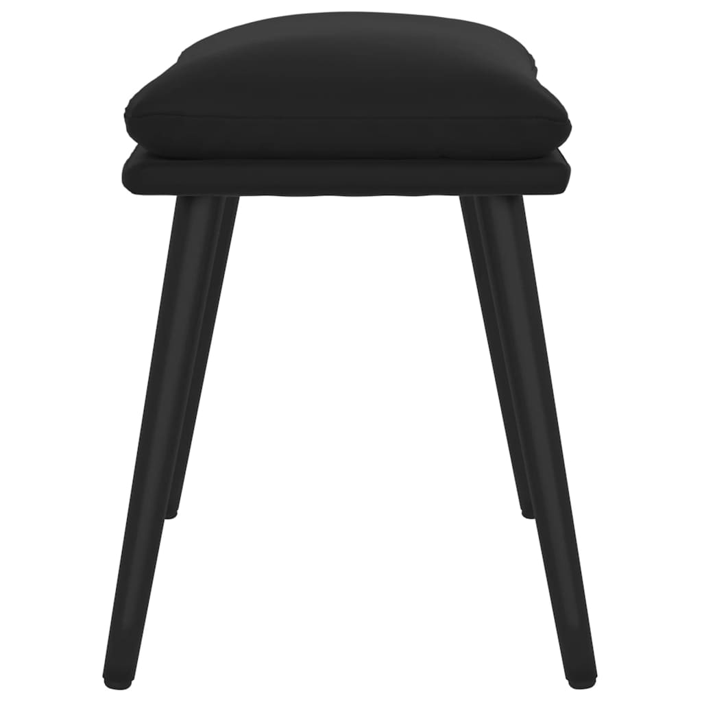 Footstool Black 45x29.5x35 Cm Velvet