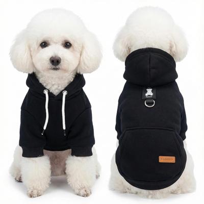 Cozy Autumn/Winter Pet Hoodie with Leash Hole for Dogs and Cats