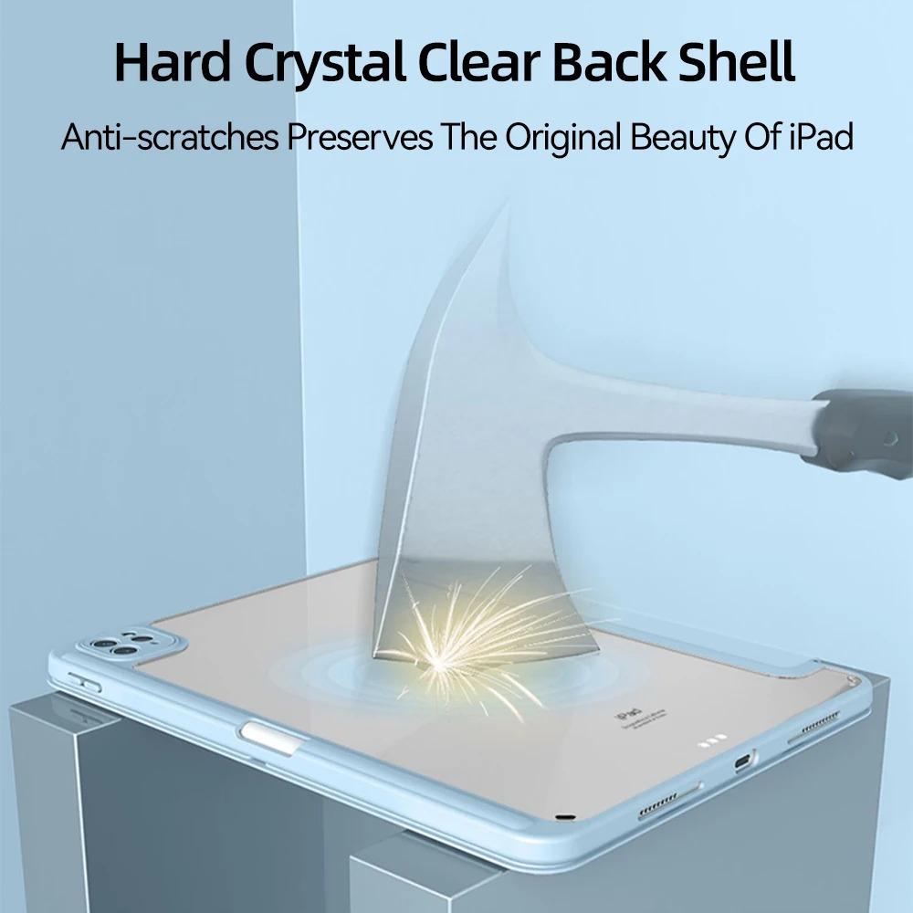 For 2025 iPad Air 11 Case iPad 10th Generation 11th A16 9th Cover Gen iPad Pro11 4 5 10.9in 12.9 M2 M3 M4 Pencil Holder Case