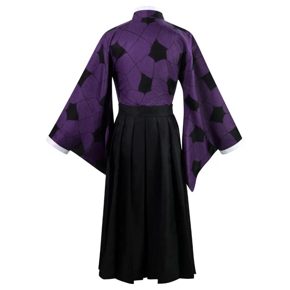 Anime-Charaktere Kokushibo und Kyojuro Rengoku Cosplay-Kostüme, Cosplay-Perücken, Haori-Kimono, Halloween-Herrenbekleidung