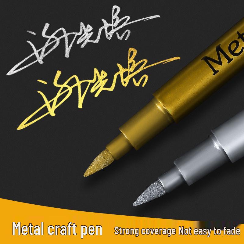Pennarello Metallico Oro & Argento Impermeabile per Biglietti d'Auguri & Artigianato