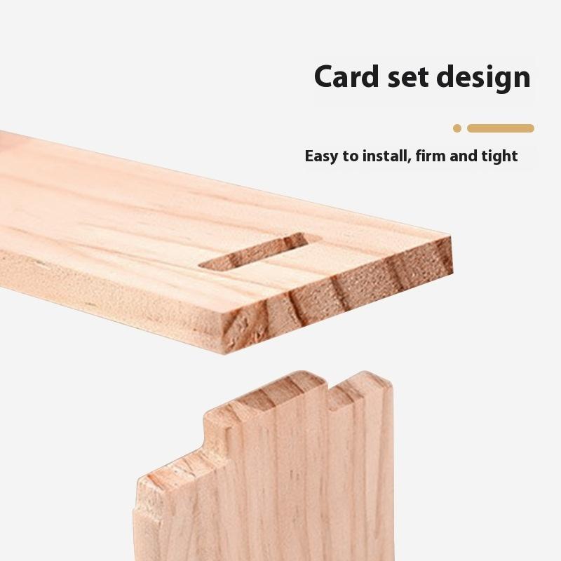 Desktop Blind Box Storage Display Stand Wooden Ladder Display Rack