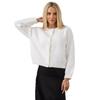 Women's Autumn/Winter White Mink Cashmere Cardigan - Short, Loose, Soft, and Fluffy