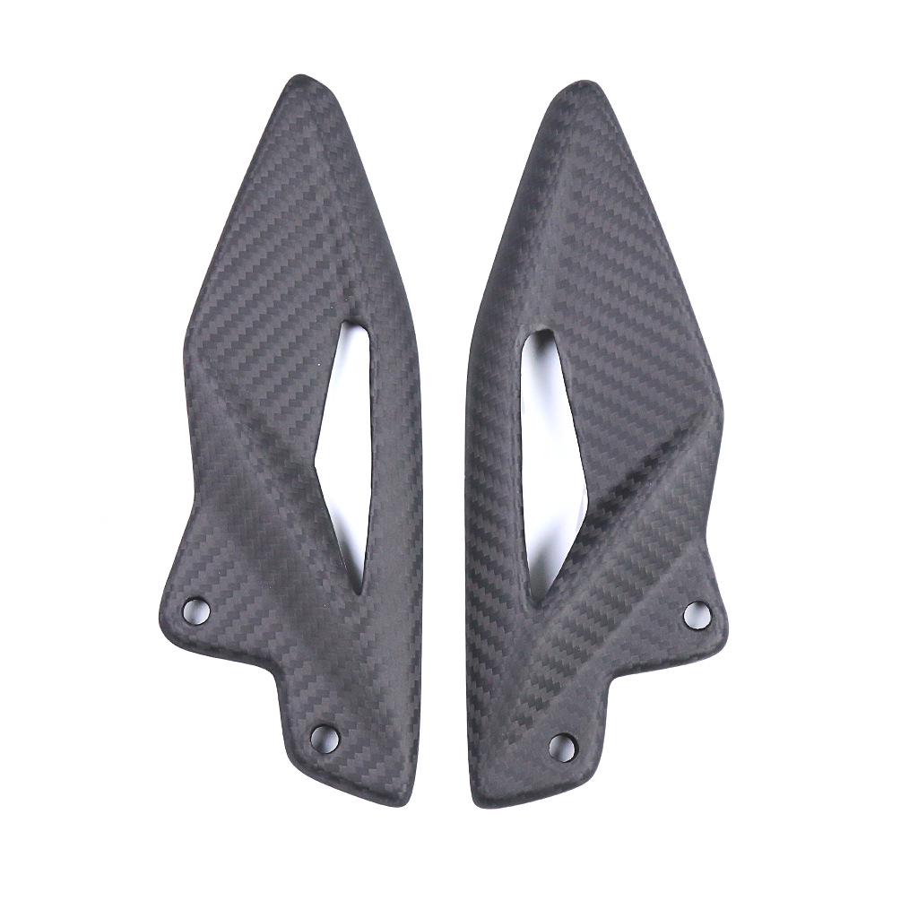 Carbon Fiber Heel Plate Guard for Triumph Street Triple 765 RS Motorcycle