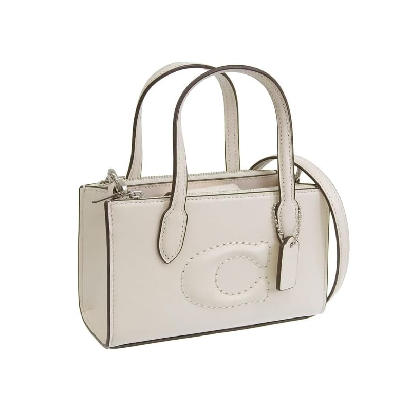 

[coach] bag ladies shoulder bag 2way Crossbody handbag outlet brand leather chalk nina tote bag mini CT804SVHA COACH [product]