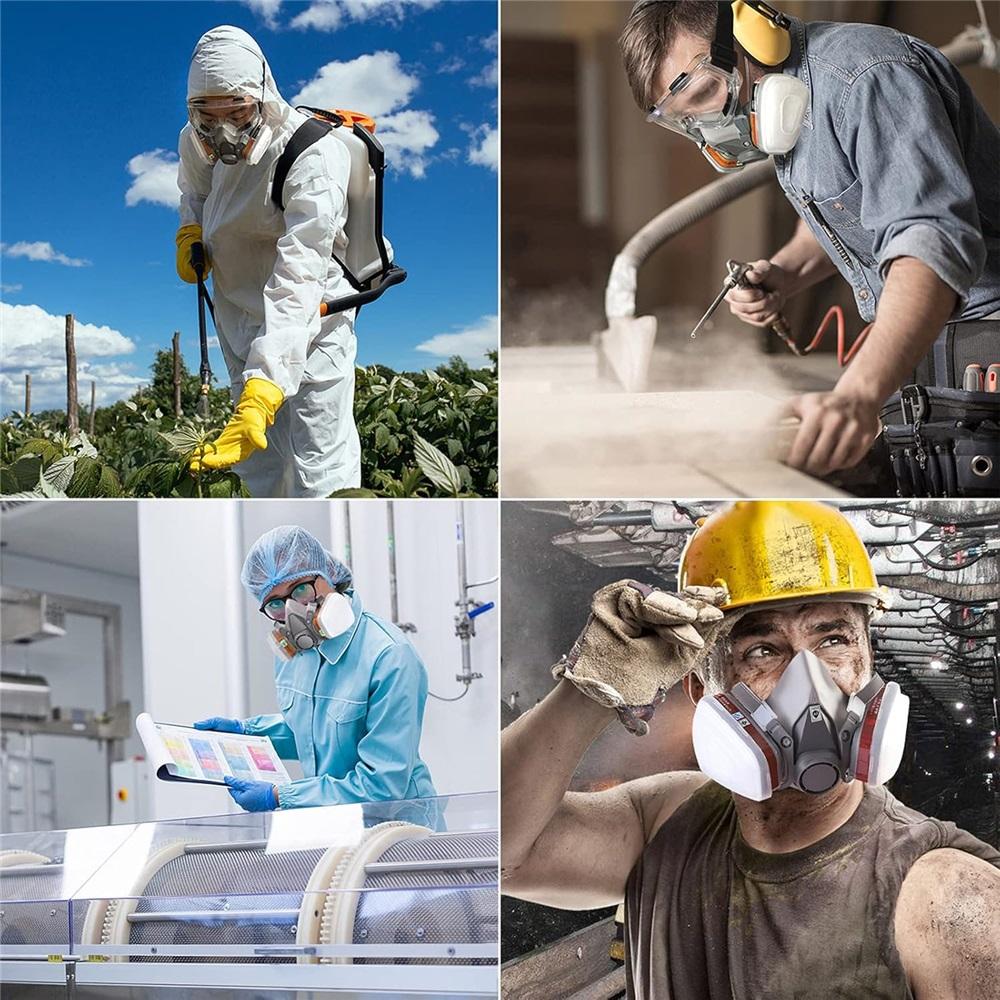 6001 Filter Cartridges For Respirator, Chemical Paint Organic Vapor Cartridges Filters Compatible With 6200, 6800, 7502, 7503 Respirator