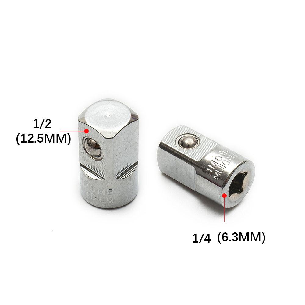 Transfer Socket Wrench Ratchet Sleeve Adapter 1/2 1/4 3/8 Drive Spanner Converter Connecting Head Universal Joint Extension Part