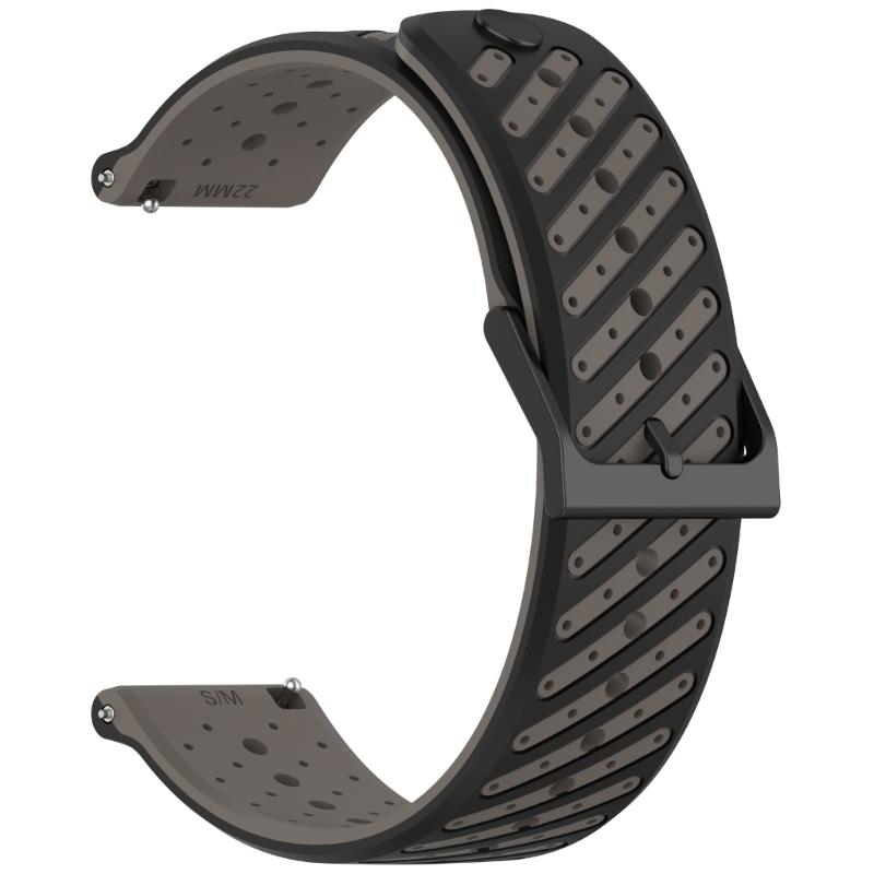 Strong Silicone Sport Straps 22mm Adjustable Replacement Band with Ventilation Holes Waterproof Sports Straps for Race2