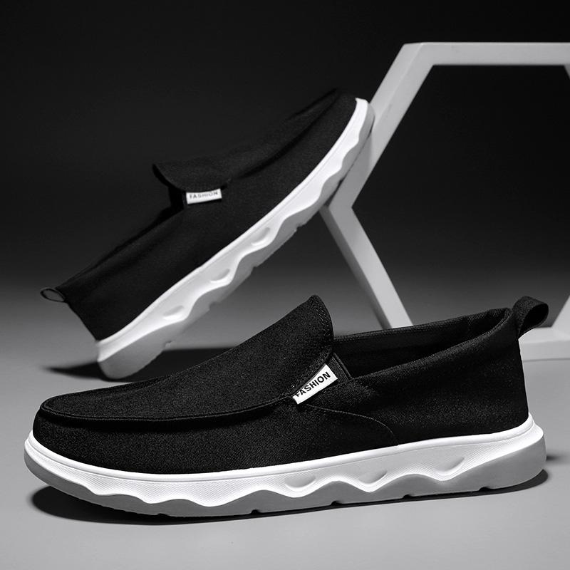 Men Casual Shoes Slip-on Men Loafers Spring New Flats Shoes Men Breathable Men Casual Shoes Non-Slip Shoes Loafers Big Size 44