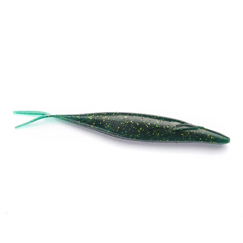 6Pcs 12.7Cm 9.6G Pvc Forked Tail Sinking Soft Lure Artificial Silicone Swimbait Fishing Lure Pike Perch Bass Pesca