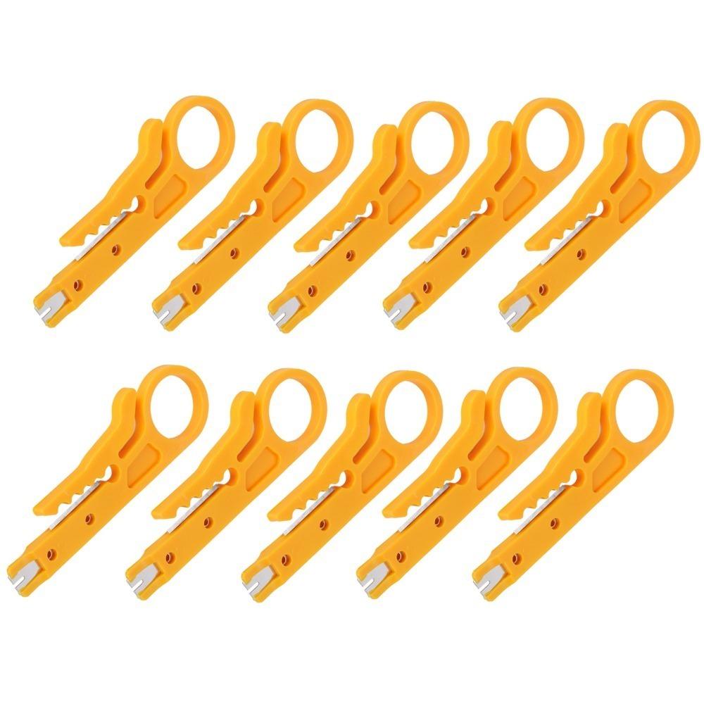 

10Pcs Easy Use Mini Wire Stripper Multifunctional Portable Crimping Pliers Durable Cable Tool Daily Use