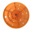 2Pieces Plastic Planter Inserts with Drainage Holes Orange Color for High Flower Pots Reduce Soil Usage Prevent Root Rot