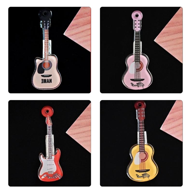 Gitarren Haarnadel für Teenager Elegante Haarspange 2000er Anime Mädchen Niedliche Haarform Dekorationen