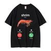 Shrim Is Calling Meme Koszulki Zabawna Koszulka z Krewetką Unisex Damska Moda Oversize Streetwear Unisex Codzienna Bawełniana Koszulka z Krótkim Rękawem