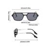 Vintage Square Sunglasses Retro Large Square Frame 70s Sun Glasses UV400 Protection Shades Summer Eyeglasses For Women Men