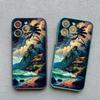 Seaside Coconut Tree Coastal Scenery Phone Case for IPhone 16 15 14 13 12 11 Pro Max Mini X XR XS 15 7 8 Plus Shockproof Covers