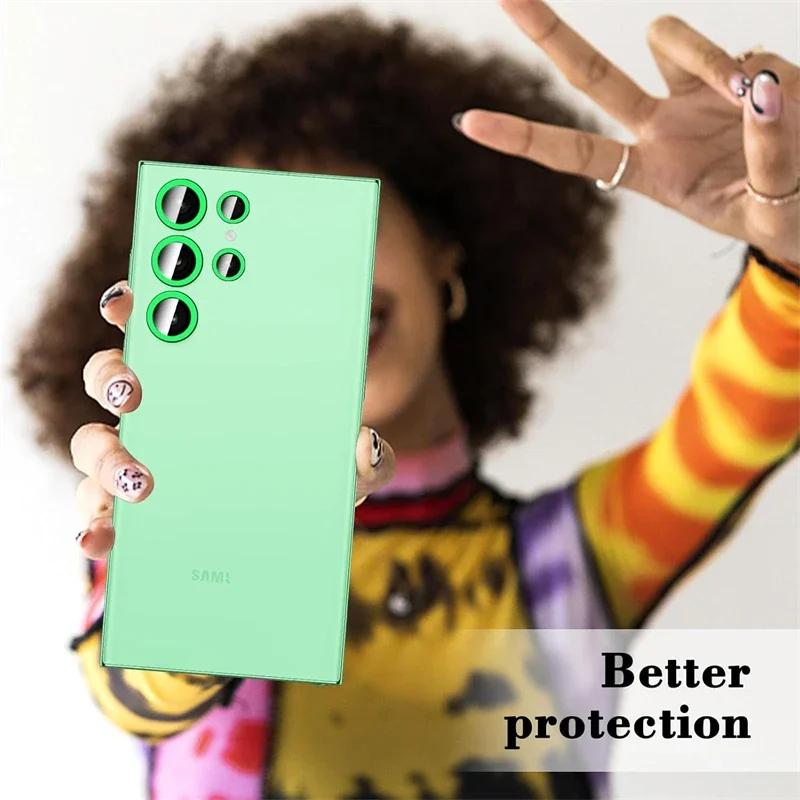 Night Light Luminous Camera Lens Protector for Samsung Galaxy S25 S24 S22 Ultra S23 Plus S25Ultra S25+  Lens Film Accessories